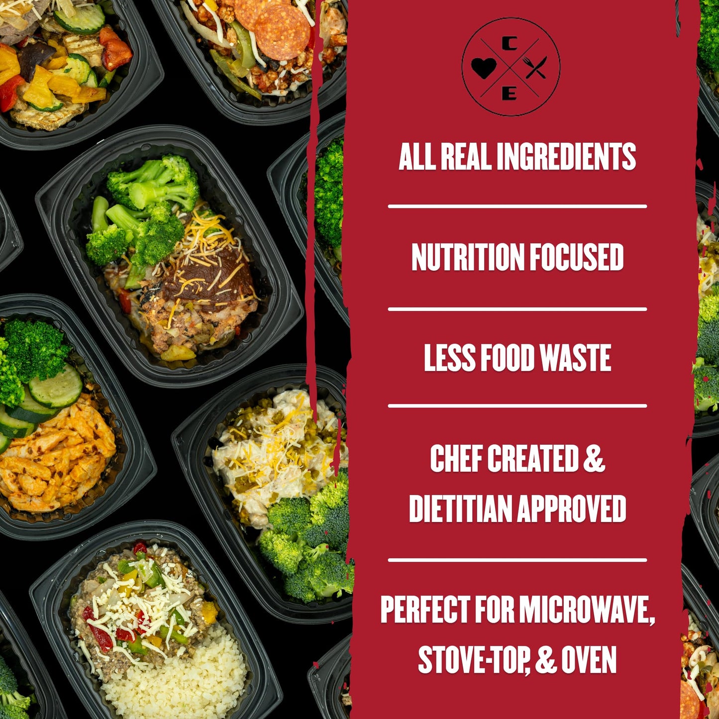 Clean Eatz Weight Loss Meal Plan Kit - 6-Pack of Low-Calorie, Nutrient-Dense, Portion-Controlled Frozen Meals for Healthy Lunch & Dinner
