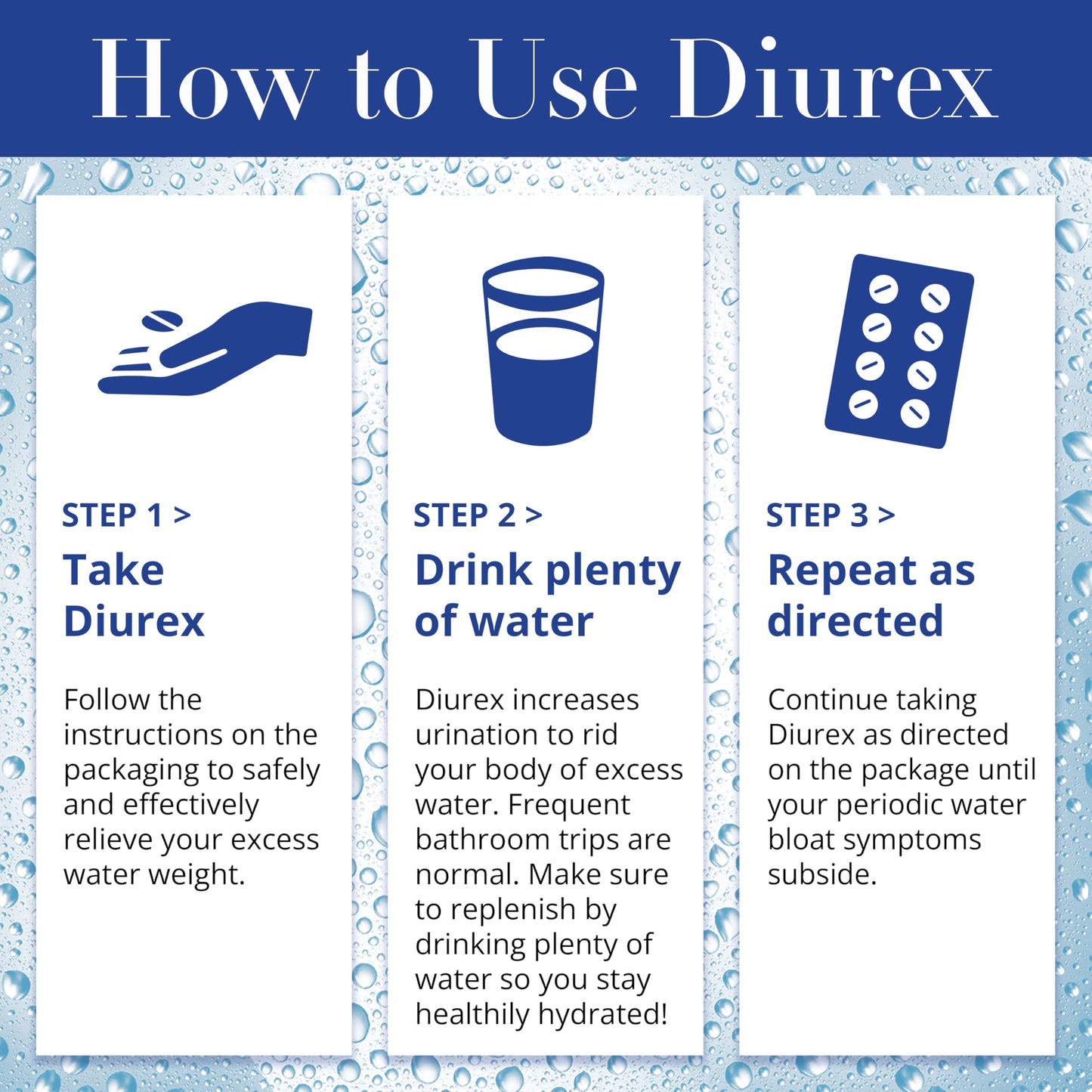 Diurex Max Water Pills - Maximum Strength Caffeine Free Diuretic - Relieve Water Bloat - 24 Count