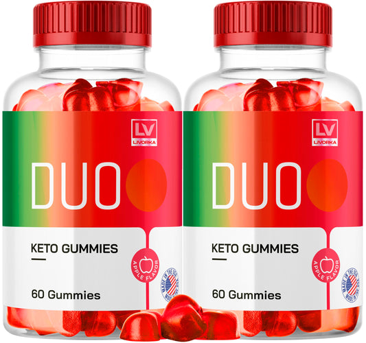 (2 Pack) Duo Keto ACV Gummies, Duo, Duo Gummies, Duo Keto, Duo Keto Gummies, Apple Cider Vinegar Gummies, Keto Duo ACV Gummies Advanced Formula 1050MG, 120 Gummys for 2 Months