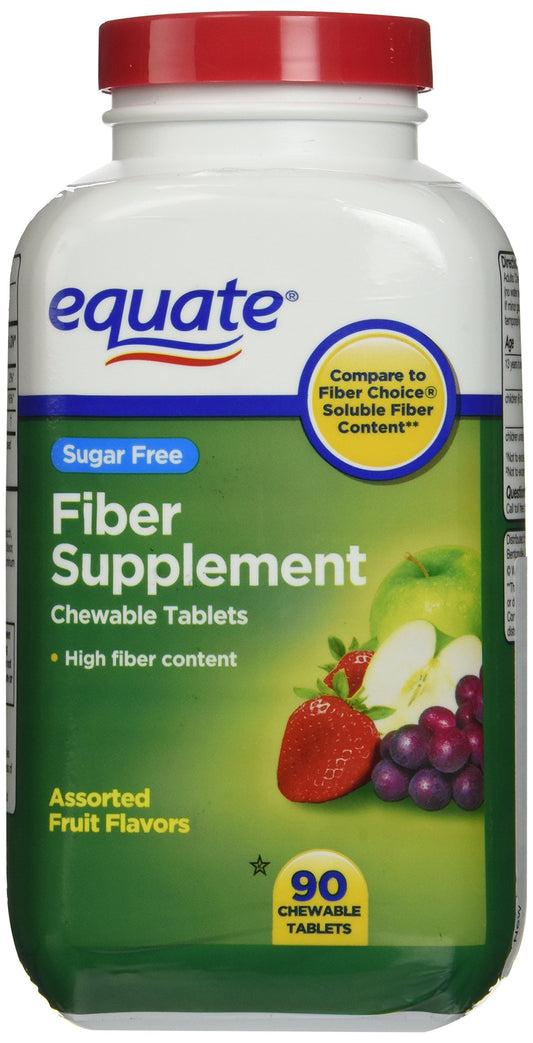 Equate - Fiber Supplement, 90 Chewable Tablets (Compare to Fiber Choice)