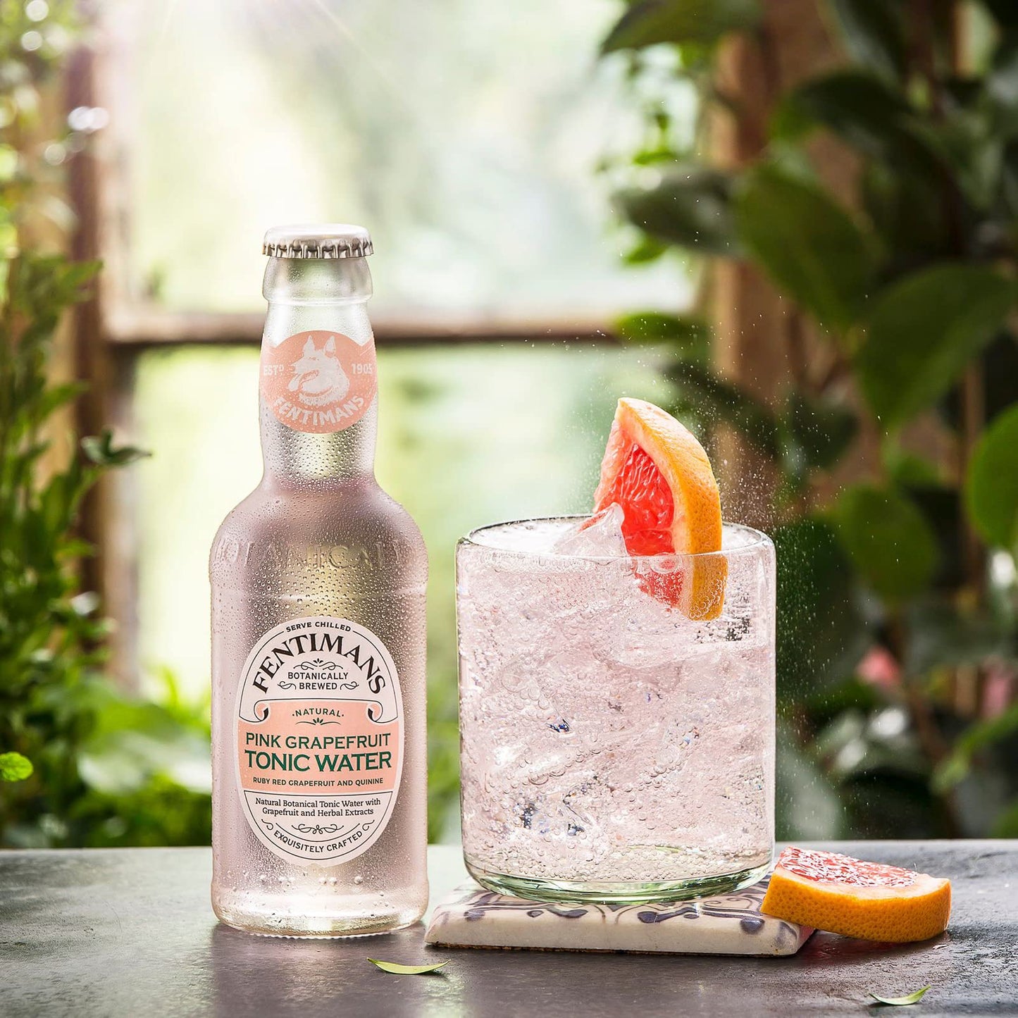 Fentimans Sparkling Pink Grapefruit Tonic Water  Grapefruit Sparkling Water Craft Soda Mixer All Natural Ingredients Botanically Brewed  67 Fl Oz Pack of 12