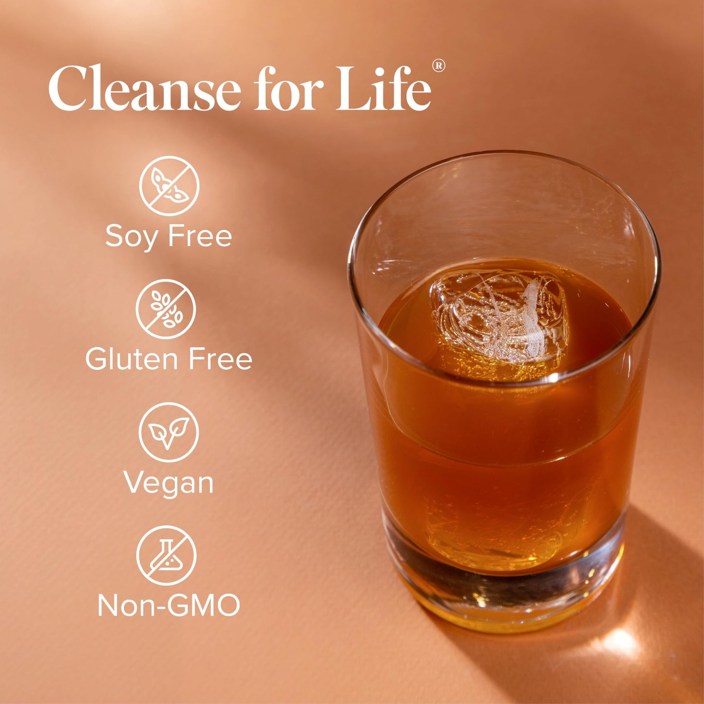 Isagenix Cleanse for Life - Powder Supplement for Cleanse Drink with No Laxatives or Diuretics - Support Metabolism with Vitamin B12 & Niacin -Peach Mango -3.4 Oz (16 Servings)