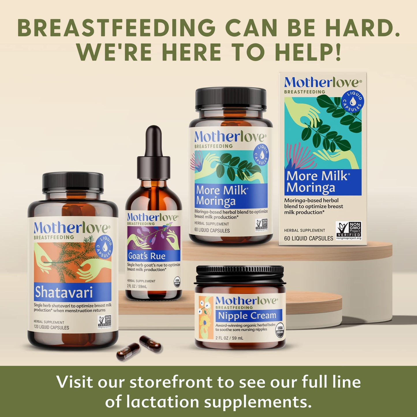 Motherlove Goat’s Rue (60 Liquid caps) Lactation Supplement for Breast Tissue Development & Supporting Breast Milk Supply -Non-GMO, Organic Herbs, Vegan, Kosher, Soy-Free