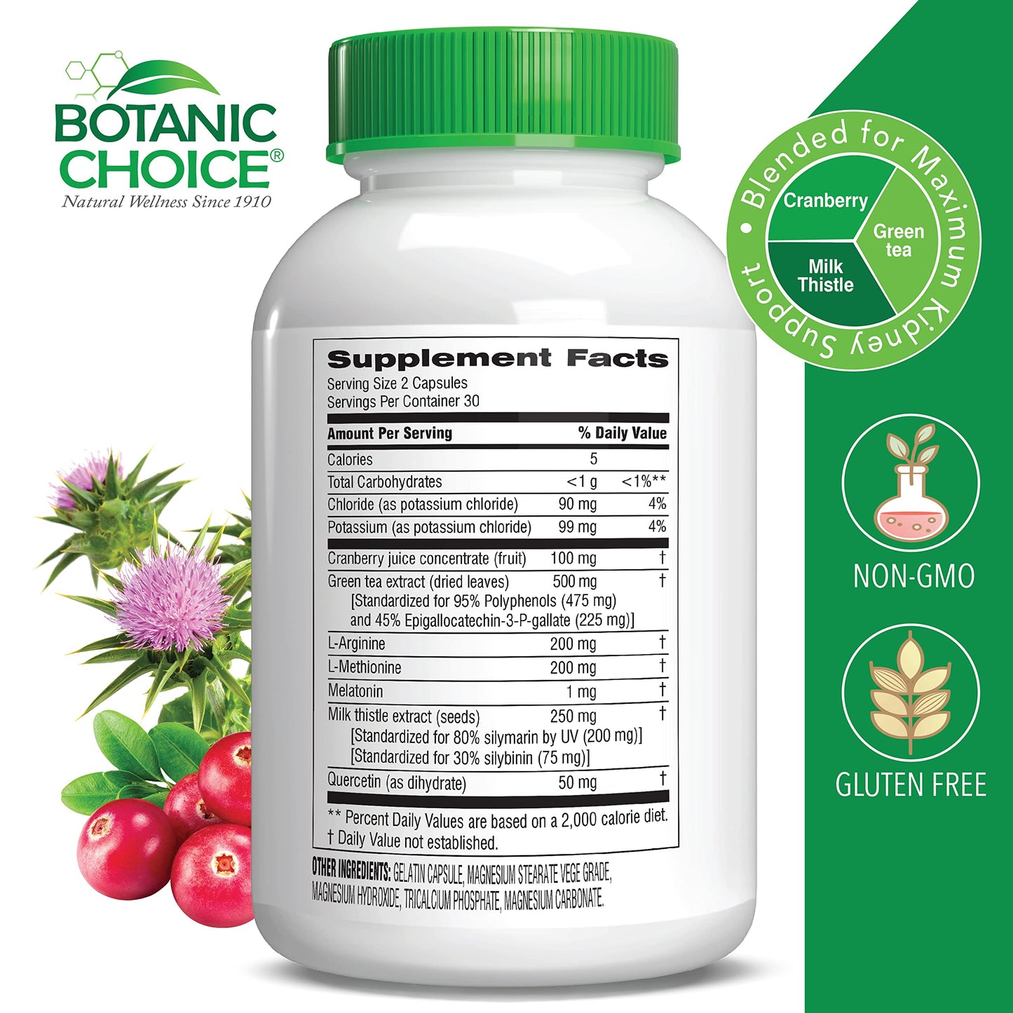Botanic Choice Ultra Kidney Complex Capsules, 60-Count Bottle