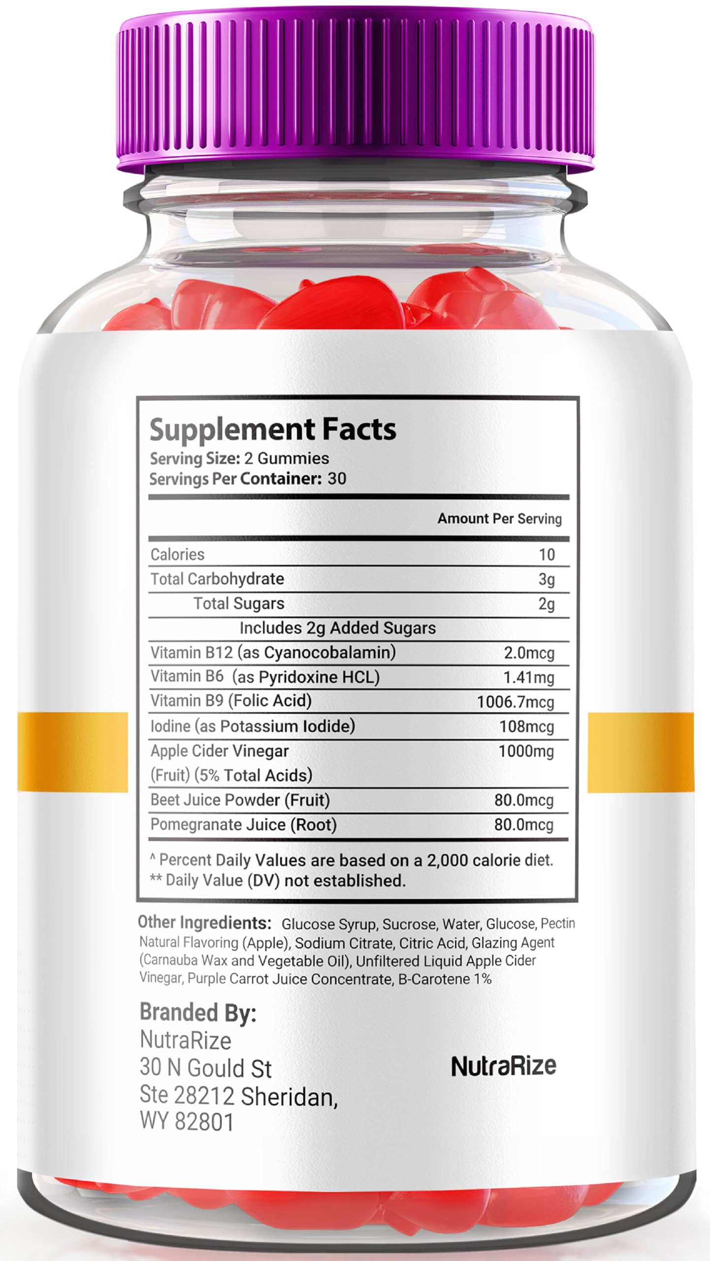 NutraRize Rapid Ripped Keto ACV Gummies, Keto + ACV 1000 MG, All Natural Apple Cider Vinegar Gummy Pills, Maximum Strength Keto Vitamins Plus ACV, Reviews (60 Gummies)