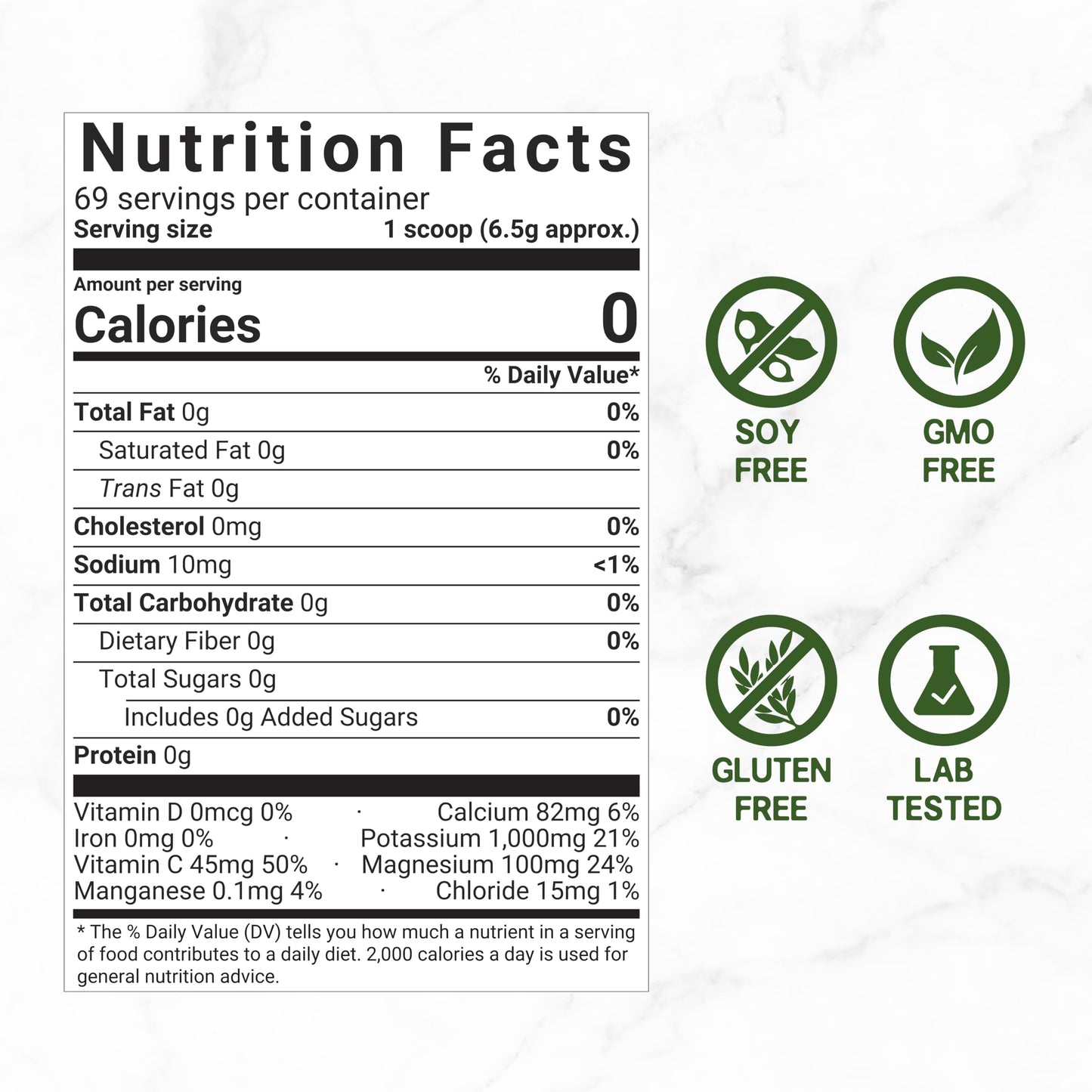 DEAL SUPPLEMENT Electrolytes Powder, 1lb - Lemon Lime Flavor - Daily Electrolyte Drink Mix - No Sugar - 1,000mg Potassium Per Serving - Supports Natural Hydration & Energy - Non-GMO, Gluten Free