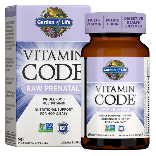 Garden Of Life, Raw Vitamin Code Prenatal 90 Organic, 90 Count