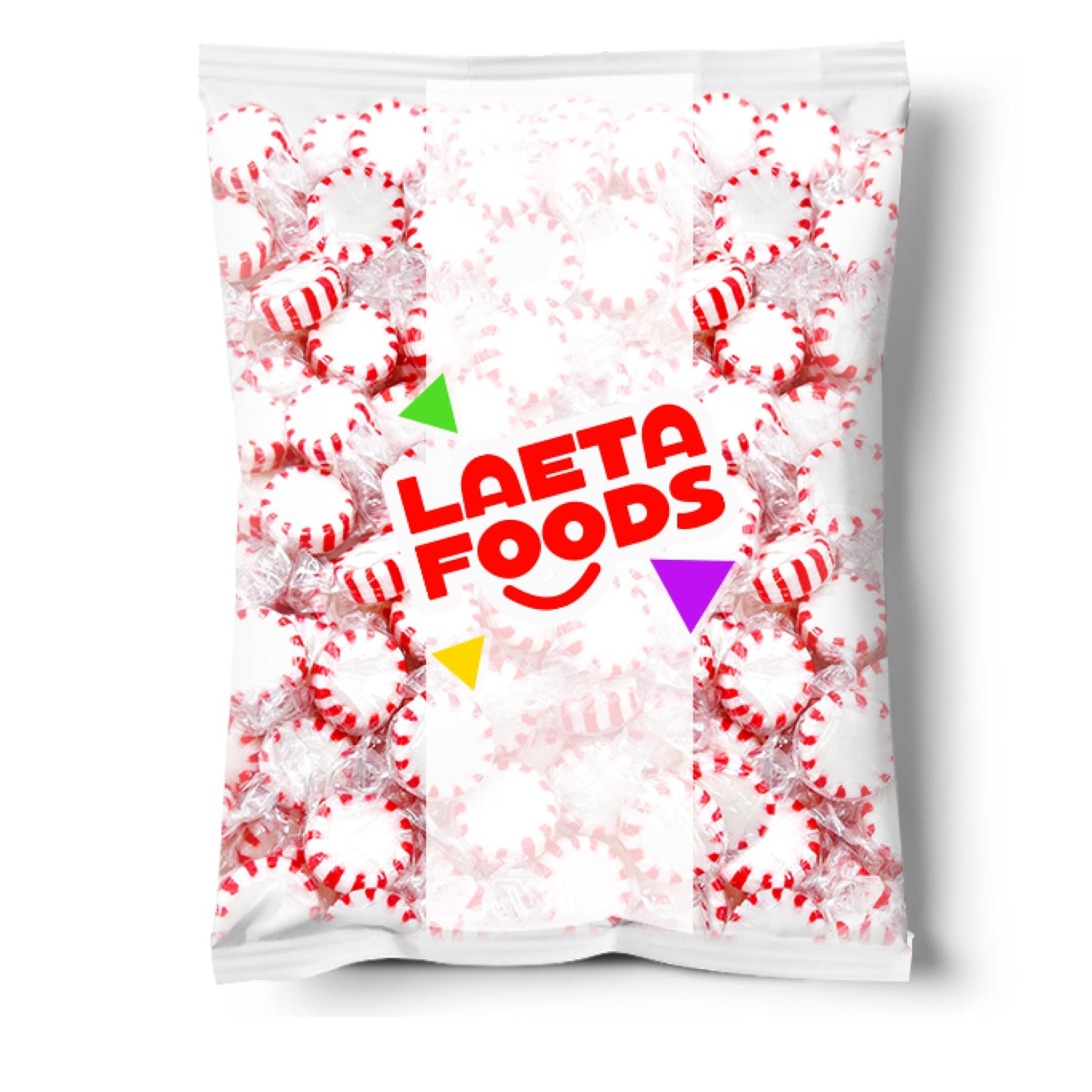 Starlight Peppermints Red White Stripped Hard Candy Individually Wrapped 1 Pound Bag