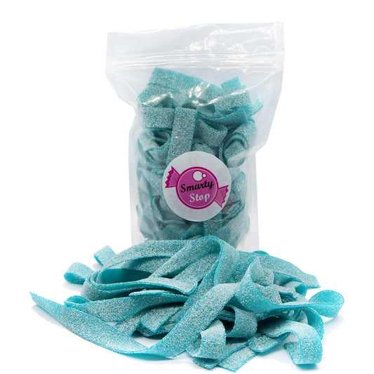 Smarty Stop Sour Gummy candy Strips Blue Raspberry 1 Pound Bag