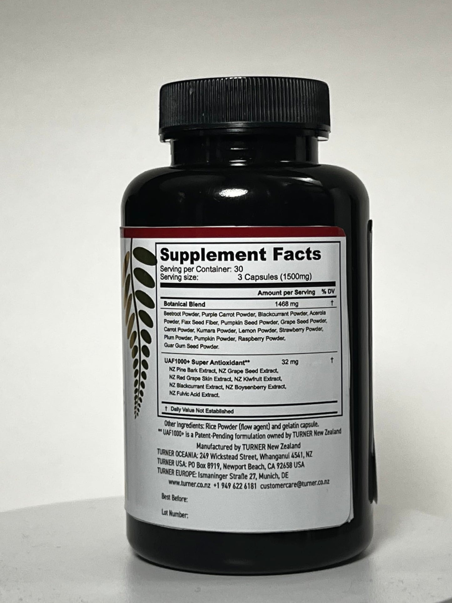 TURNER Super Reds Capsules 270 Capsules, 3 Bottles