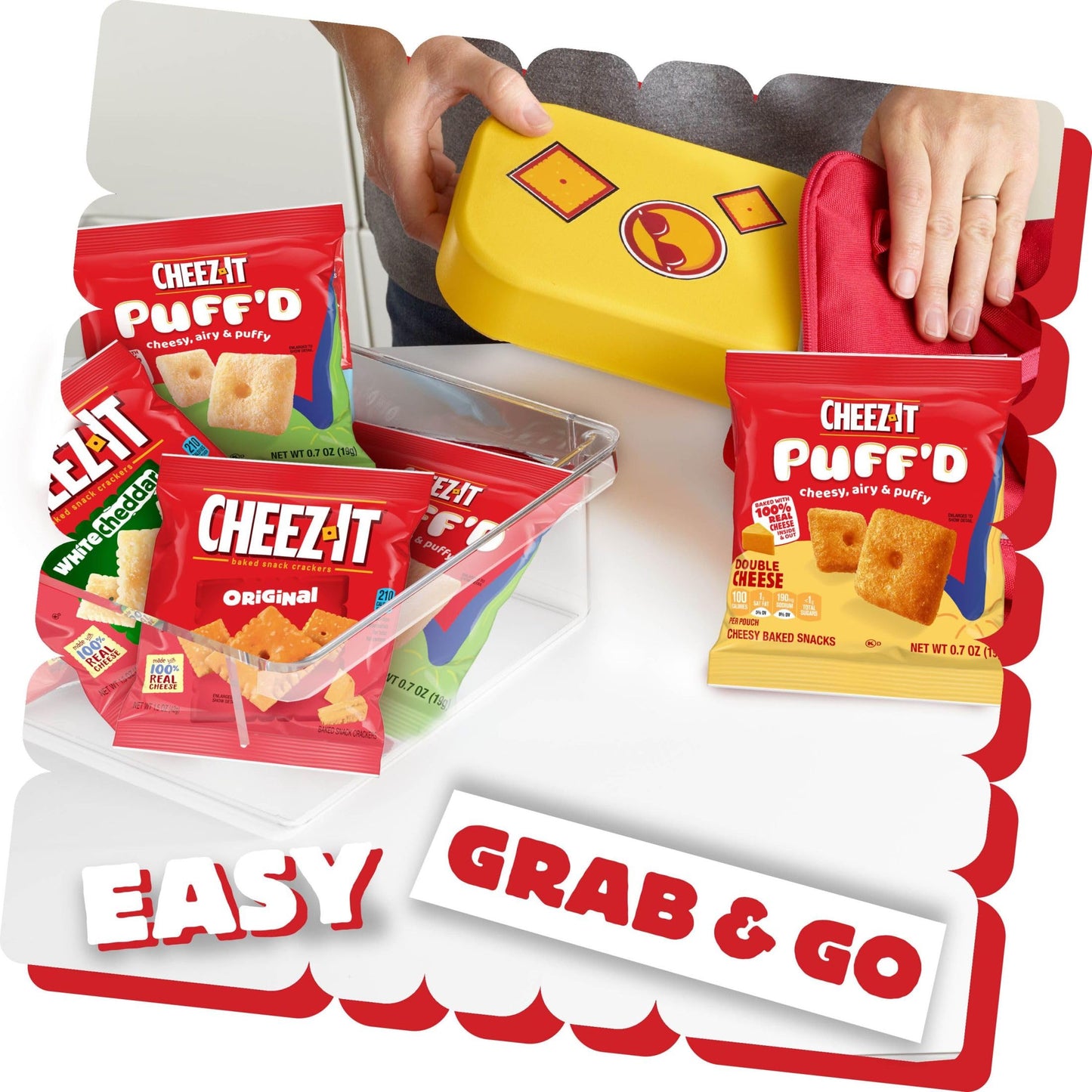 CheezIt Cheese Crackers Baked Snack Crackers Office and Kids Snacks Variety Pack 1772oz Box 20 Pouches