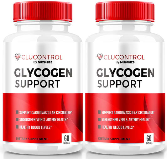 (2 Pack) CluControl Glycogen Support Pills, All-Natural Blood Support Formula, Clu Control Capsules to Maintain Healthy Levels, Maximum Strength Supplement for Balance, Official Reviews (120 Capsules)