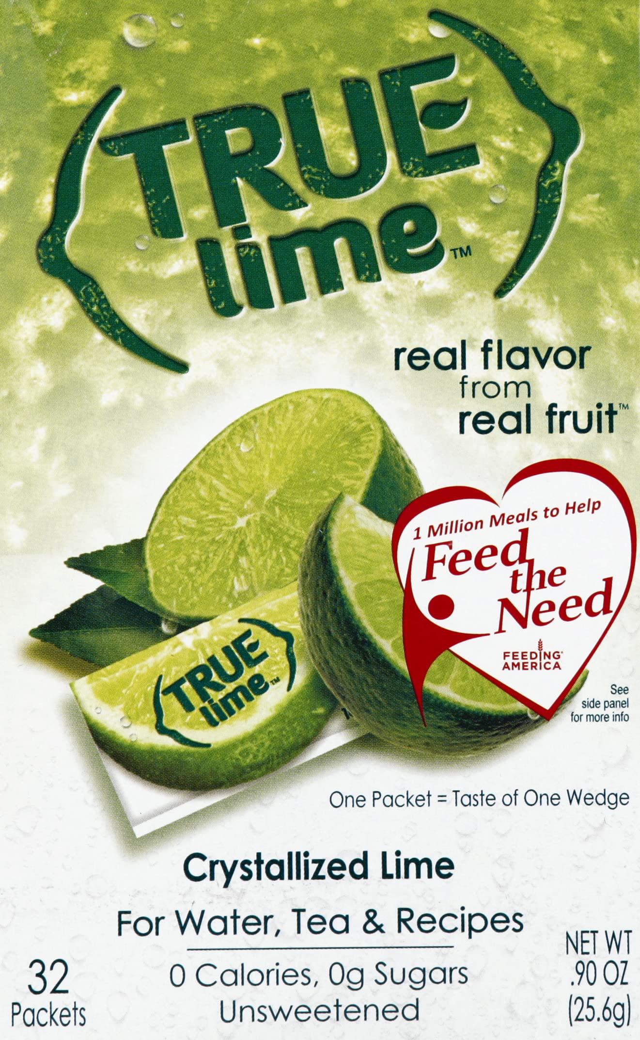 True Lime Crystallized Lime 32 x 8g Packets  091 oz
