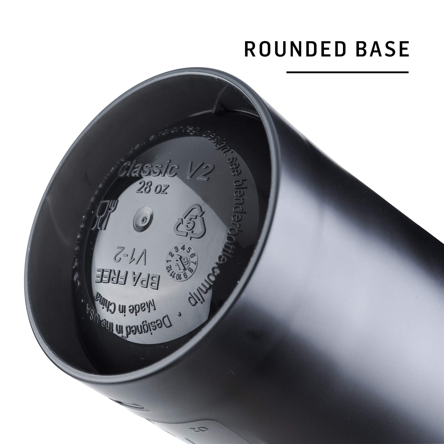 BlenderBottle Classic V2 Shaker Bottle Perfect for Protein Shakes and Pre Workout, 28-Ounce, Ocean Blue