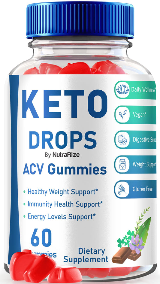 Keto Drops +, Keto Drops for Weight Loss, Keto + ACV Wellness Gummys, Keto Drops ACV Gummies Extreme, Advanced Formula Apple Cider Vinegar Supplement, KetoDrops Reviews (60 Gummies)