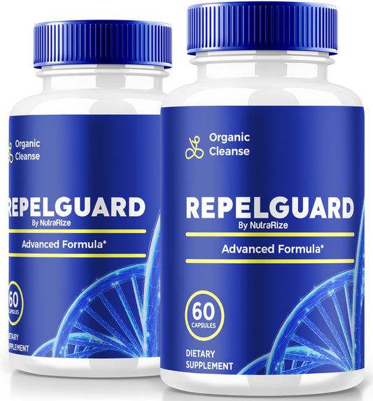 (2 Pack) RepelGuard Capsules, Organic Cleanse and Weight Loss Supplement, All-Natural Detox Formula, Keto Support Pills for Overall Health and Fitness, Repel Guard Review (120 Capsules)