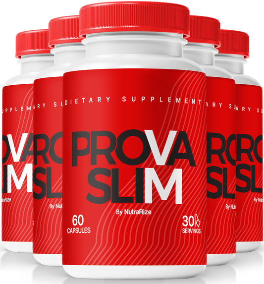 (5 Pack) Provaslim Capsules, Official Provaslim Powder in Pill Form, All-Natural Ingredients to Support Weight Loss, Premium Formula for Health and Fitness, Prova Slim Pastillas Review (300 Capsules)