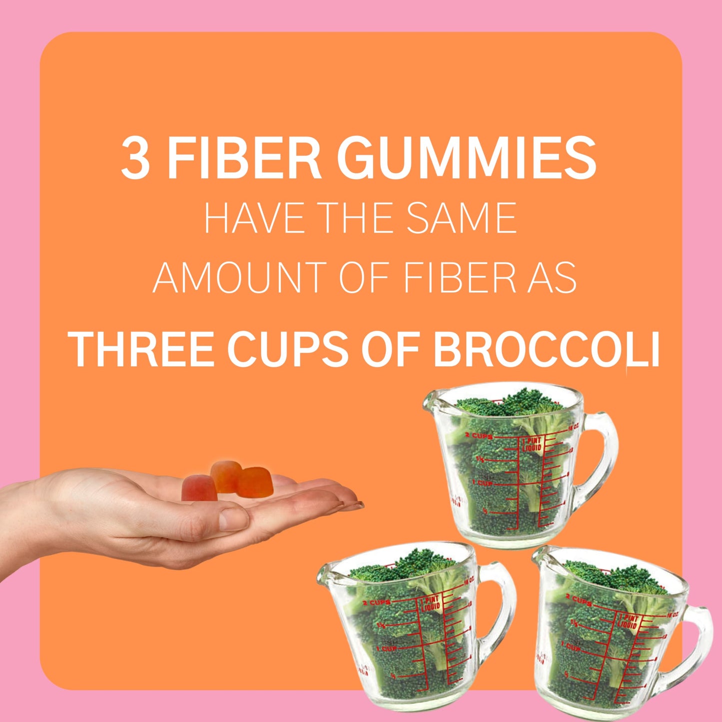 Consult Health Fiber Supplement Gummies - Sugar Free Multi Fruit Flavor - 6g Prebiotic Plant Based Fiber Blend - 120 Count