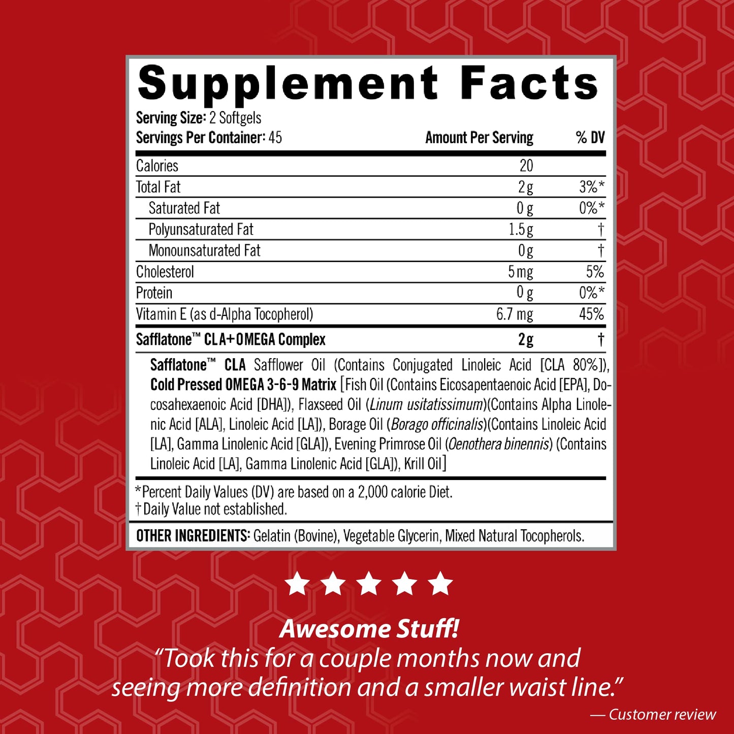 iSatori Ultra CLA - Omega 3 6 9 Safflower Oil Fish Oil Conjugated Linoleic Acid - Natural Weight Loss Exercise Enhancement Fat Burner Muscle Toner - Stimulant Free Dietary Supplement - 90 Softgels