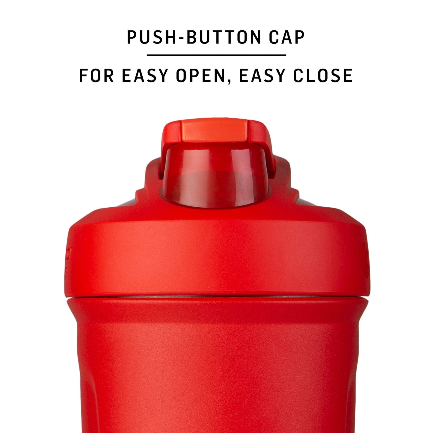 BlenderBottle Strada Shaker Cup Insulated Stainless Steel Water Bottle with Wire Whisk, 24-Ounce, Black