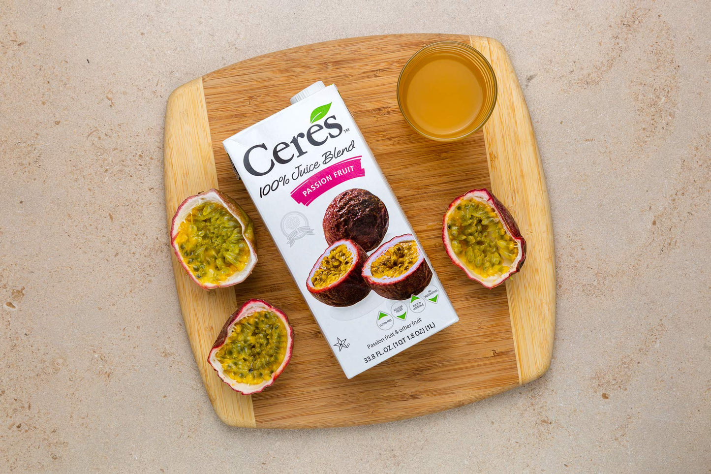 Ceres 100 All Natural Pure Fruit Juice Blend Passion Fruit  Gluten Free Rich in Vitamin C No Added Sugar or Preservatives Cholesterol Free  338 FL OZ 1