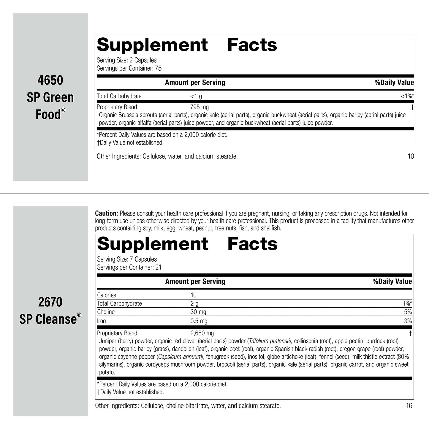 Standard Process Purification Kit with SP Complete and Gastro-Fiber - Detox and Liver Support with Milk Thistle, Whey Protein, Fiber, Choline, and Calcium