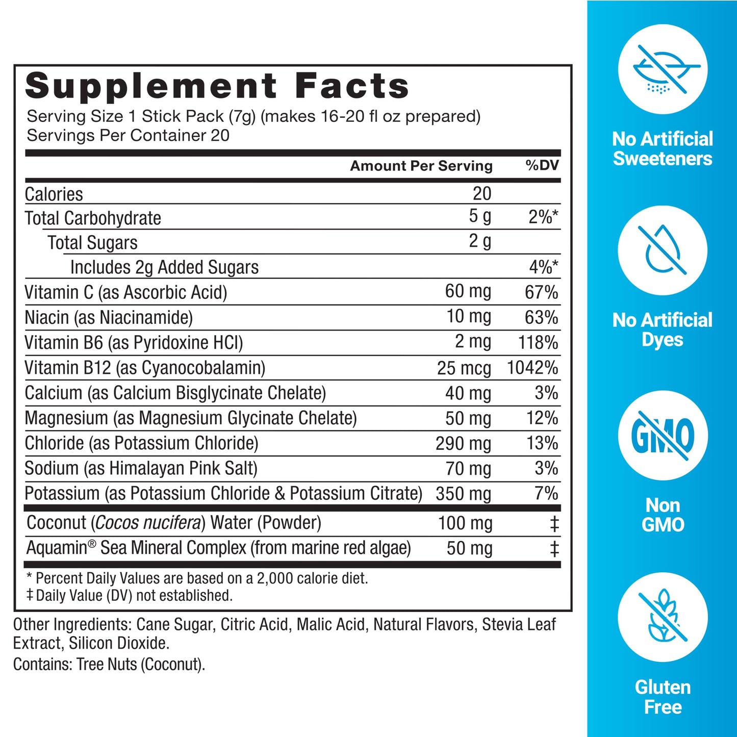 FORCE FACTOR Liquid Labs Electrolytes Powder Packets-Lemon Lime-Hydration Packets to Make Electrolyte Water with 5 Essential Electrolytes, Vitamins, Minerals, and Antioxidants, 20 Stick Packs