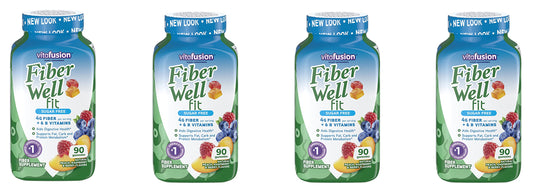 Fiber Well Fit Gummies, 4 Pack (90 Count)