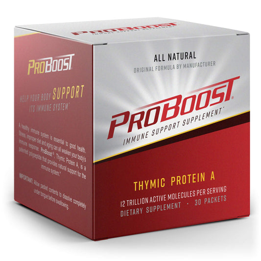 ProBoost Thymic Protein A Powder Packets (4 McG TPA) - Immune System Support Supplement - All Natural, Non-GMO Formula - 30 Packets