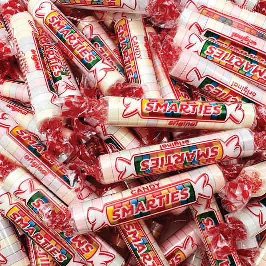 Sarahs Candy Factory 1 Lb Smarties Candy Rolls Bulk Family Size Hard Candy in Resealable Bag 16 Oz
