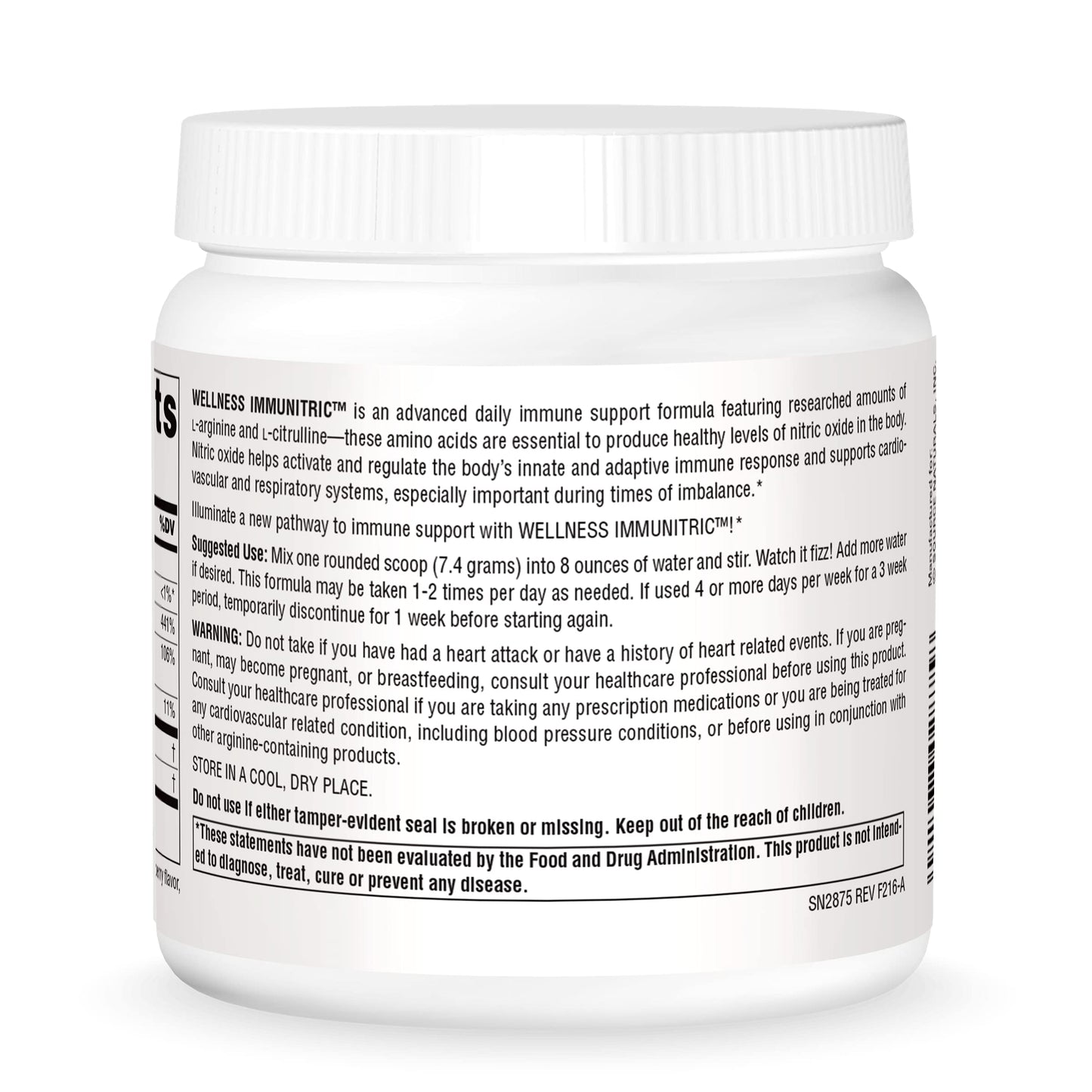 Source Naturals Immunitric, Nitric Oxide Builder for Immune System Support* - 8 oz Powder