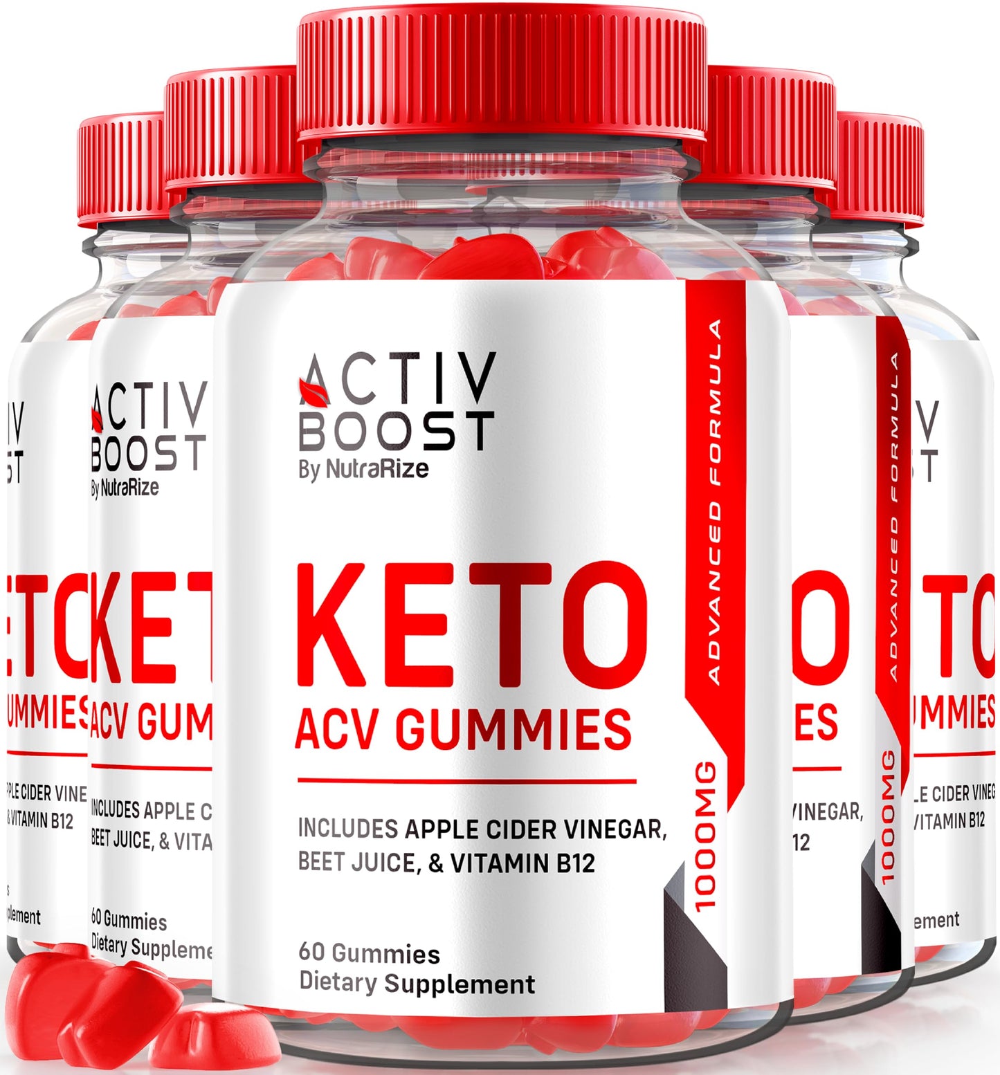 (5 Pack) Activ Boost Keto ACV Gummies - Activ Boost Keto Supplement, Active Boost Keto ACV Gummies Advanced Weight Loss, Maximum Strength, Keto + ACV Gummy, ActivBoost Gomitas Reviews (300 Gummies)