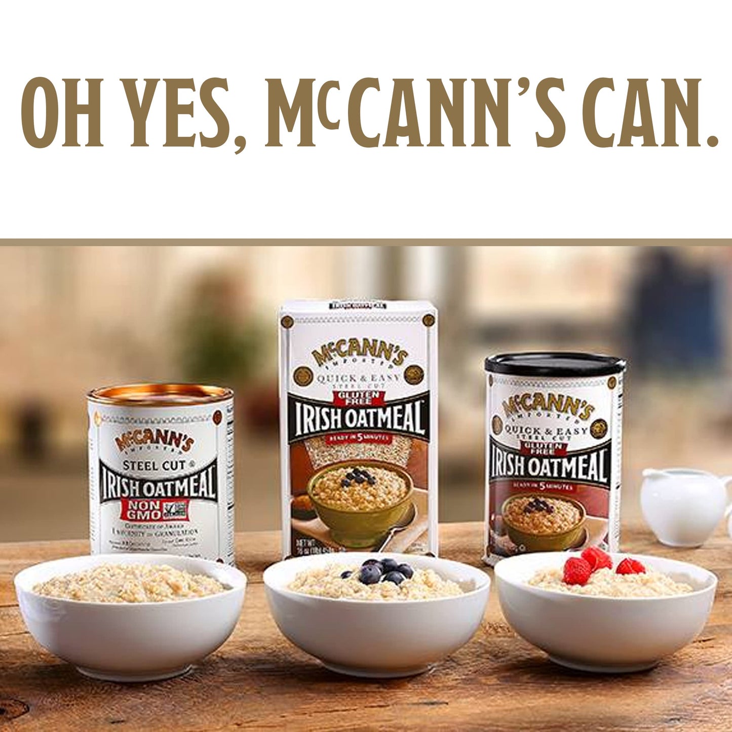 McCanns Irish Oatmeal Quick  Easy Steel Cut Oats 16 Ounce