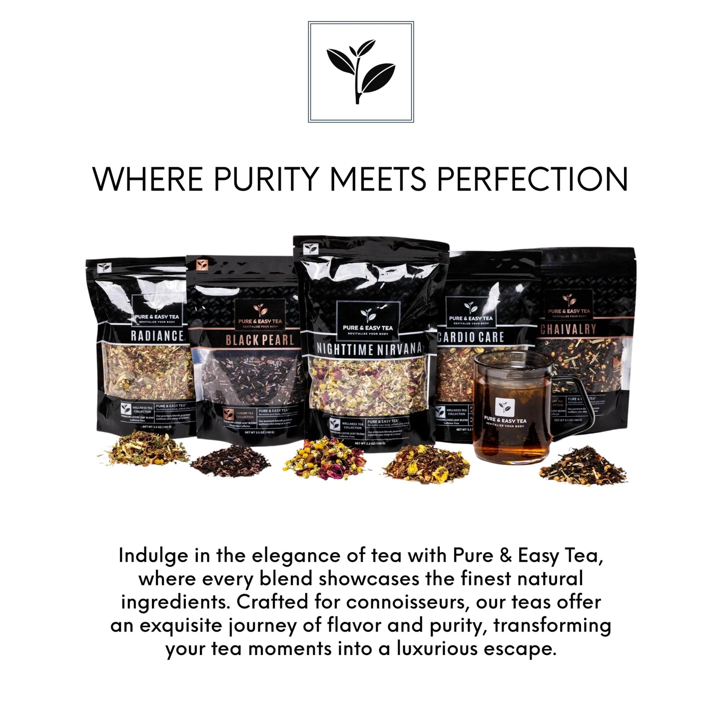 Pure And Easy Tea, Detox Delight, 30 Day Detox, Supports Healthy Slimming, Liver, Gut & Colon Cleanse, Advanced Full Body Blend, 100g/3.5oz