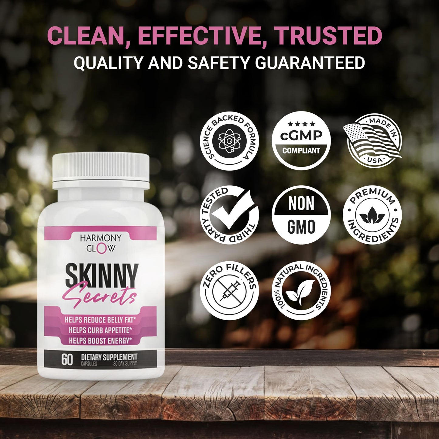 Skinny Secrets - Best NEW Weight Loss Pills for Women | Appetite Suppressant, Belly Fat Burner, Carb Blocker + 6 Effectively Dosed Powerful Ingredients | Natural & Safe 3rd Party Tested - 60 Capsules