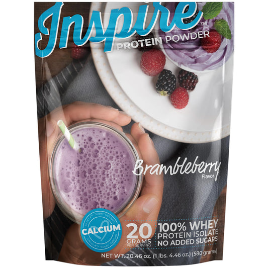 Bariatric Eating Inspire Bramble-Berry 20g Whey Protein Isolate Powder with Calcium