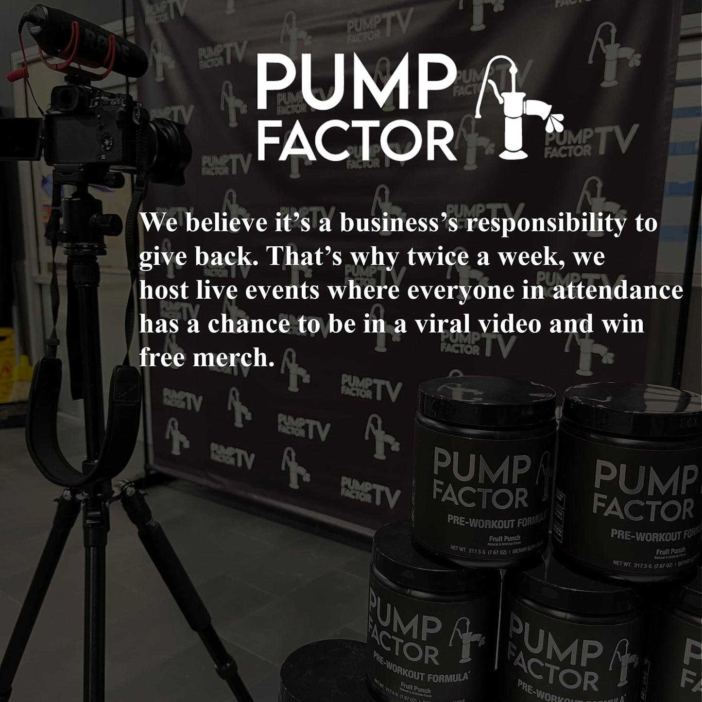 Pump Factor Energy Pre Workout Powder | Formula for Men & Women | 30 Servings | 200mg Caffeine + B Vitamins + L-Citrulline-Malate + Creatine Monohydrate + L-Theanine | with Focus Matrix