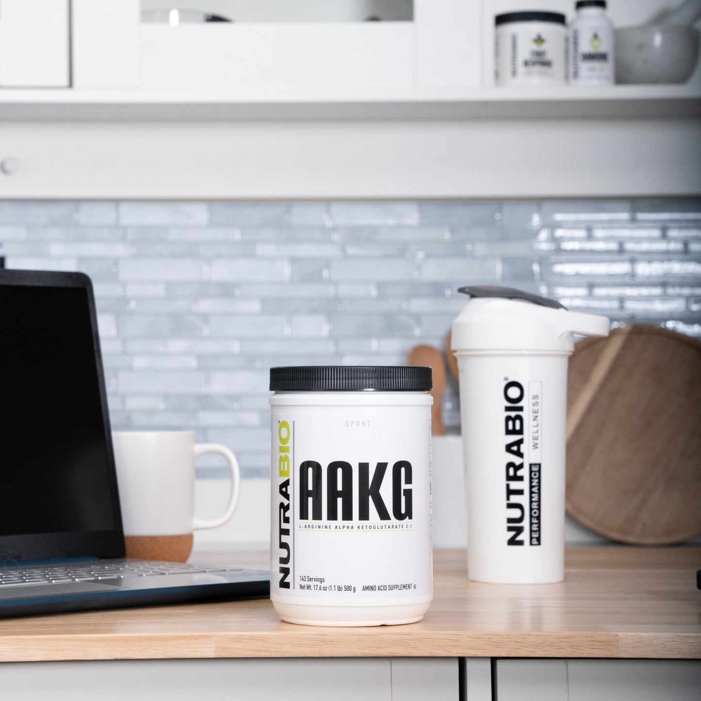 NutraBio Arginine AKG Workout Supplement Powder, 500g - Helps Support Lean Mass Gains, Boost Nitric Oxide, and Enhance Muscle Growth