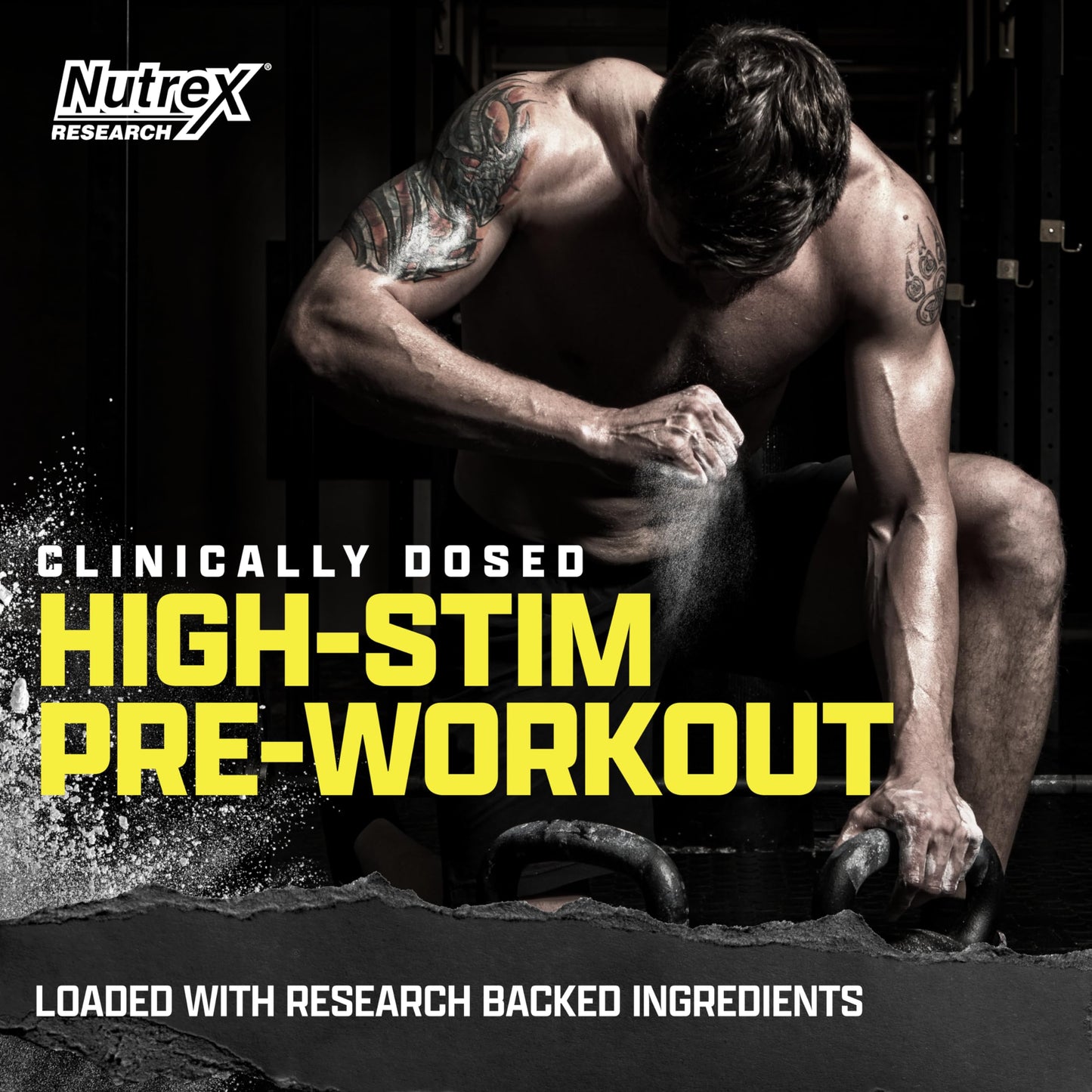 OUTLIFT Amped Max Dosed HIGH STIM Pre Workout Powder, 6G Citrulline, 3.2G Beta Alanine, Alpha GPC, CognatiQ, Extreme Energy, Massive Pumps, Electrolytes, Nootropics Blueberry Lemonade - 22 Serv