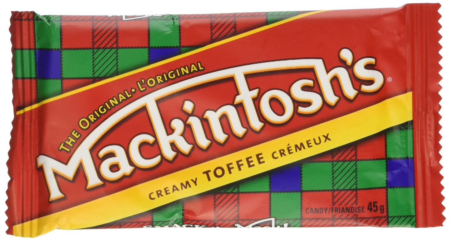 Nestle Mackintosh Toffee Bars  12 Pack of 45 gram Bars  Imported from Canada