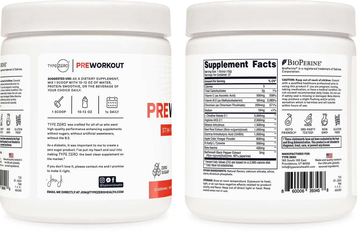 Ultra Clean Stim Free Pump Pre Workout + Nitric Oxide Booster (Fruit Punch) Beetroot, 7G Arginine Citrulline Malate, Betaine, Beta A, ACV+ - Sugar/Caffeine Free Natural Non Stim Preworkout Men & Women