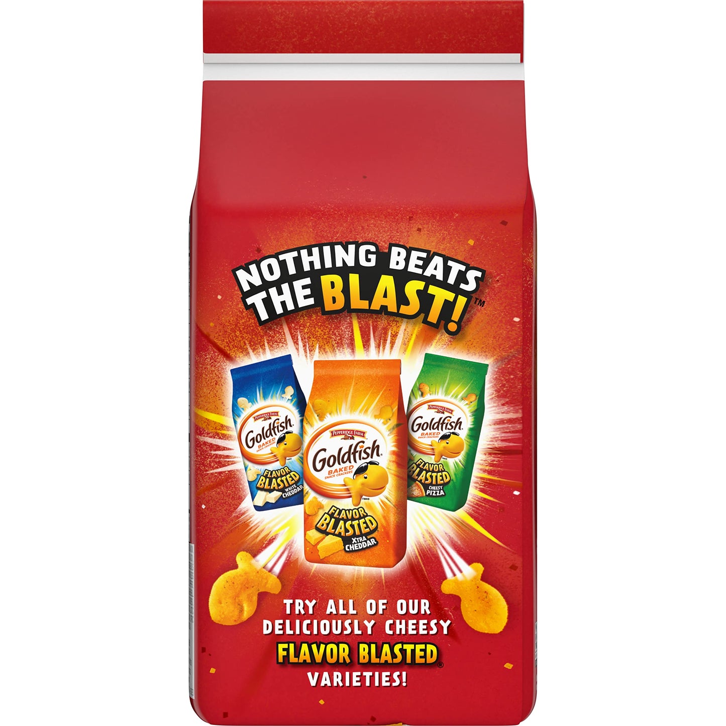 Goldfish Flavor Blasted Cheddar Jackd Crackers Snack Crackers 66 oz bag