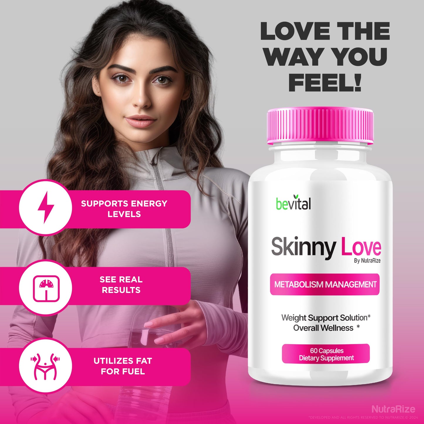 Skinny Love Capsules - Skinny Love for Advanced Weight Loss, All-Natural Pills for Targeting Belly Fat, SkinnyLove Pastillas Reviews (60 Capsules)