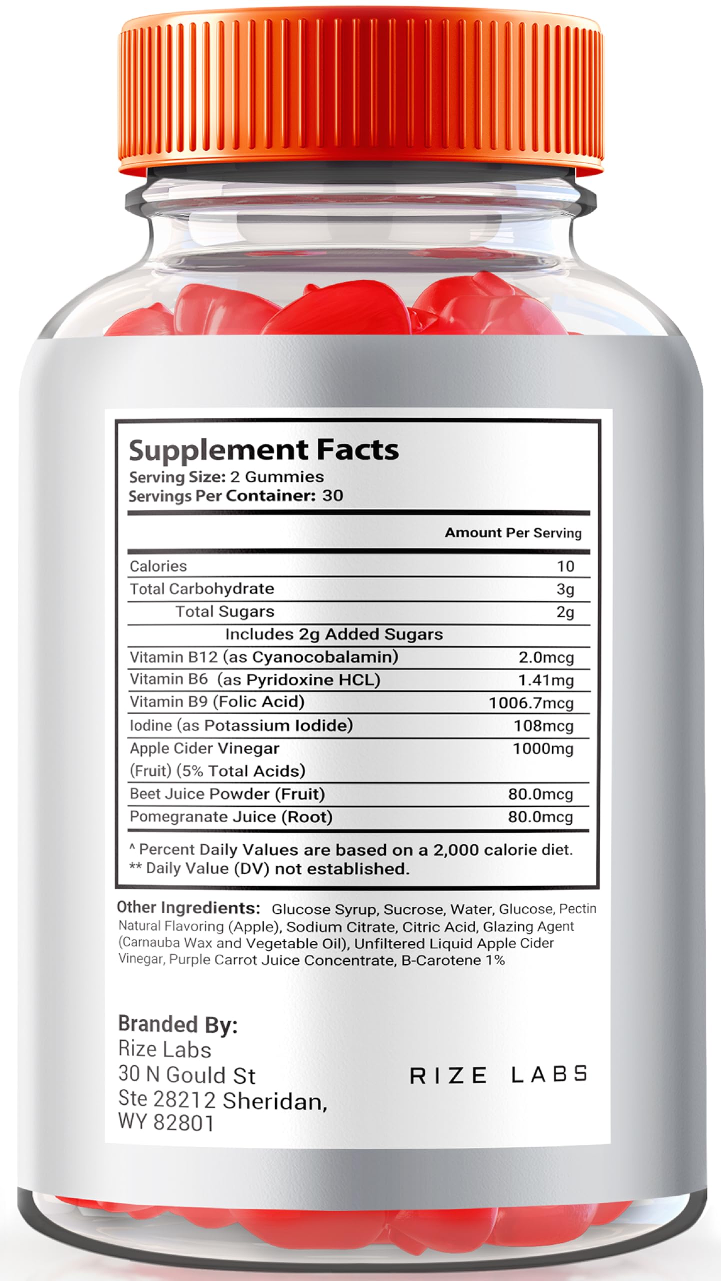 rize labs - Good Keto ACV Gummies for Advanced Weight Loss, All Natural, Premium Formula, Apple Cider Vinegar Supplement (180 Gummies)