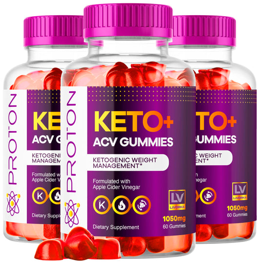 (3 Pack) Proton Keto ACV Gummies, Proton Keto Plus ACV Gummies 1050MG, Proton Keto, Keto ACV Gummies Advanced Proton Apple Cider Vinegar Support, Proton Keto ACV Gummy Reviews, 180 Gummies