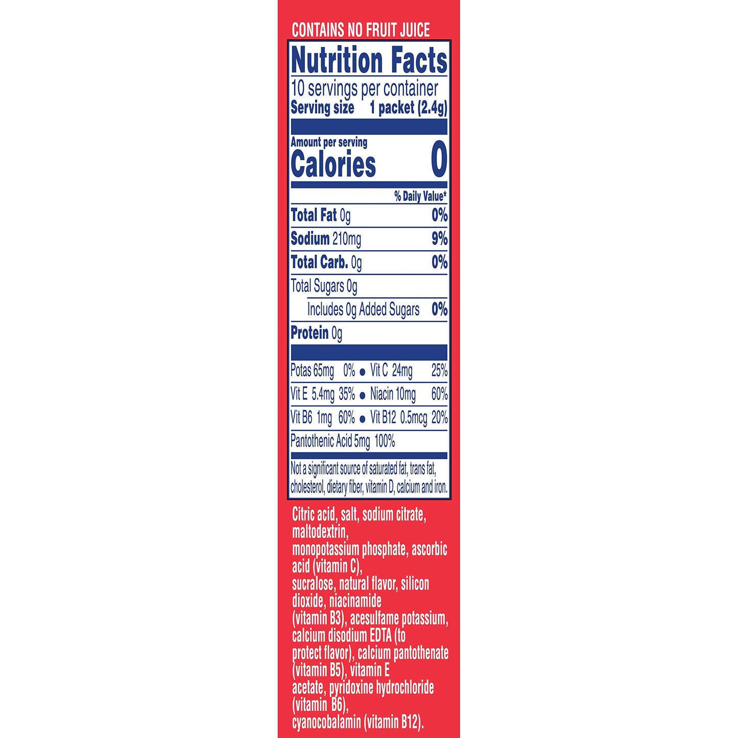 Propel Powder Packets Watermelon with Electrolytes Vitamins and No Sugar 50 Count