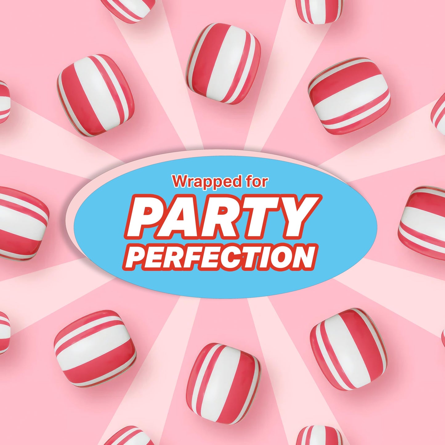 Soft Peppermint Candy Puff Christmas Mints  2 Pounds Approx 175 Pieces  Mints Individually Wrapped Christmas Candy