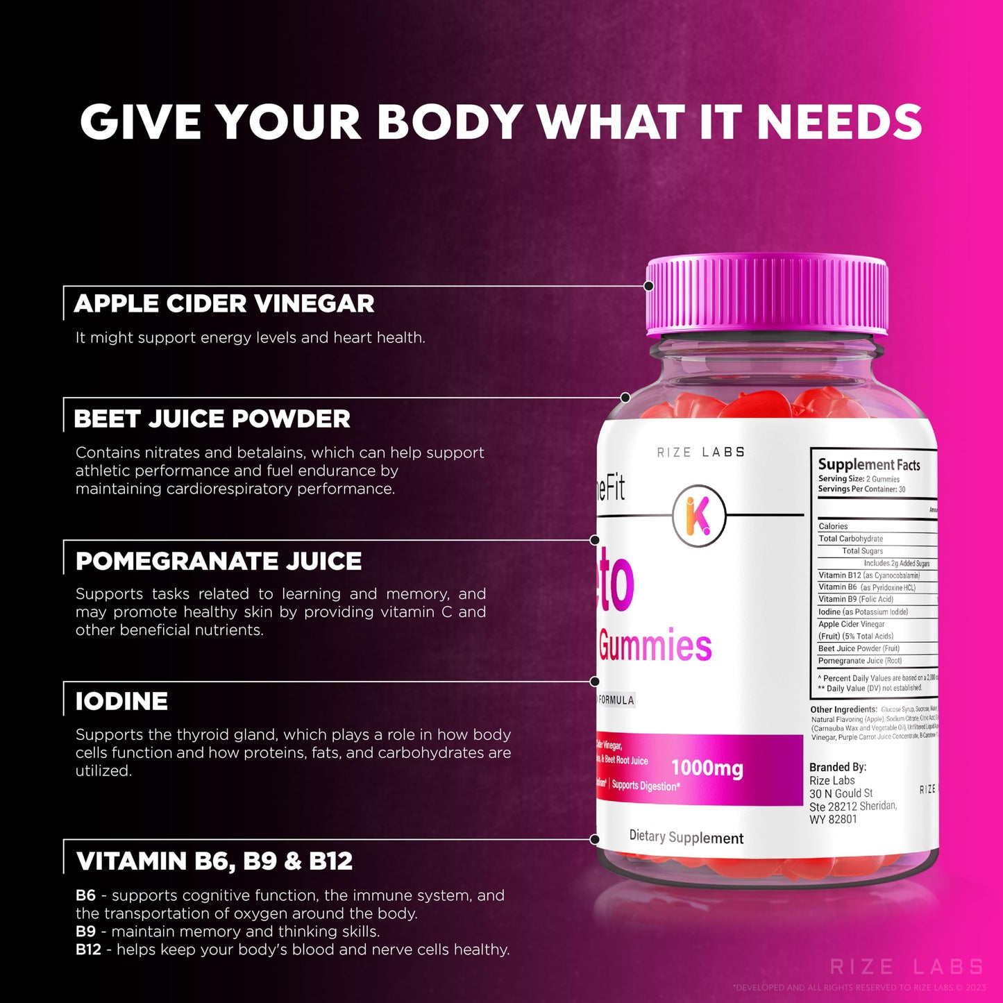 rize labs - Xtremefit Keto ACV Gummies for Advanced Weight Loss, Advanced Formula, Apple Cider Vinegar Supplement (120 Gummies)