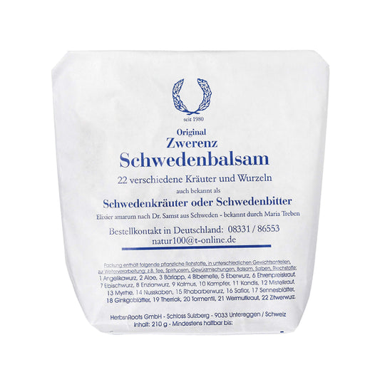 Original Zwerenz Swedish Bitters Made in Germany 22 Ingredients 210 gr