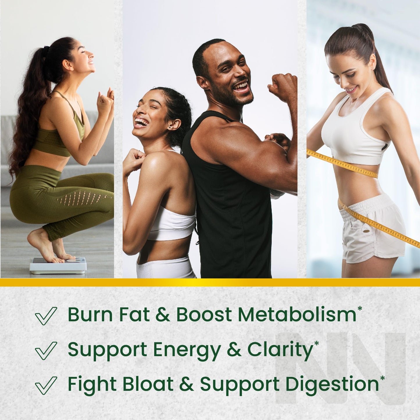 Nobi Nutrition Green Tea Fat Burner Gummies for Weight Loss | Metabolism Boost & Appetite Suppressant with Green Coffee Bean and Garcinia Cambogia | Pills to Burn Belly Fat for Women & Men